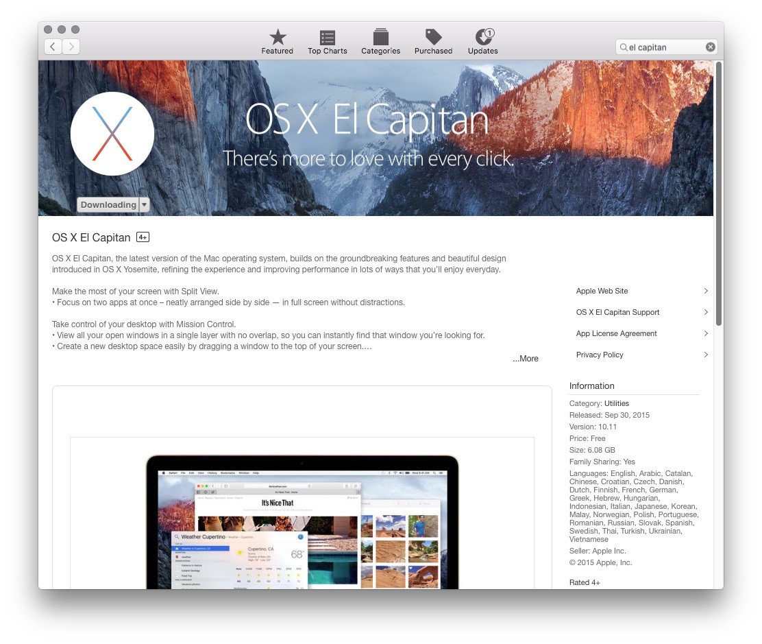El capitan os x app store download free